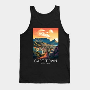 A Pop Art Travel Print of Cape Town - South Africa Tank Top